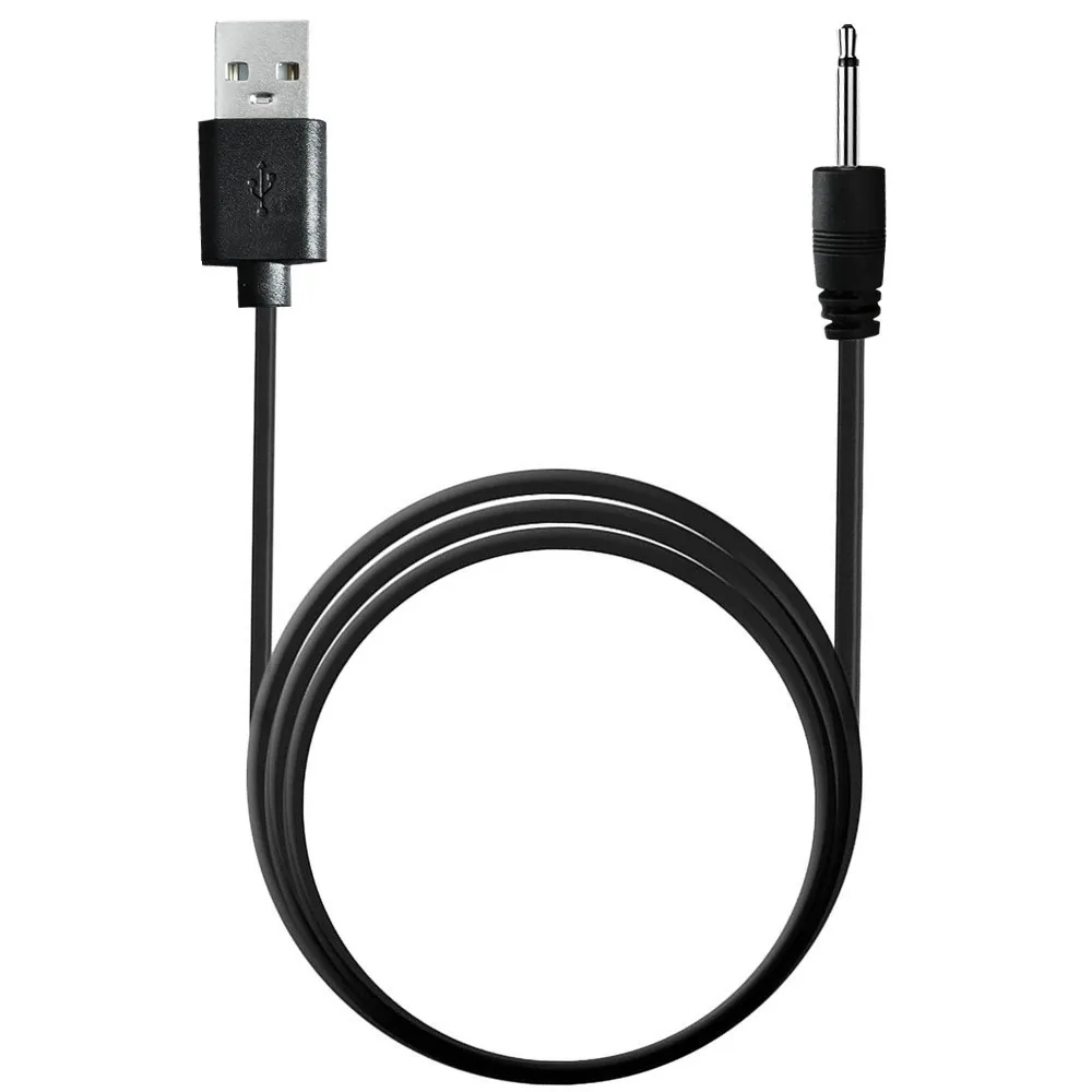 Kabel pengisi daya DC pengganti 2.5mm, kabel adaptor USB kabel pengisian daya cepat, bagus untuk sebagian besar tongkat pijat 1.2m