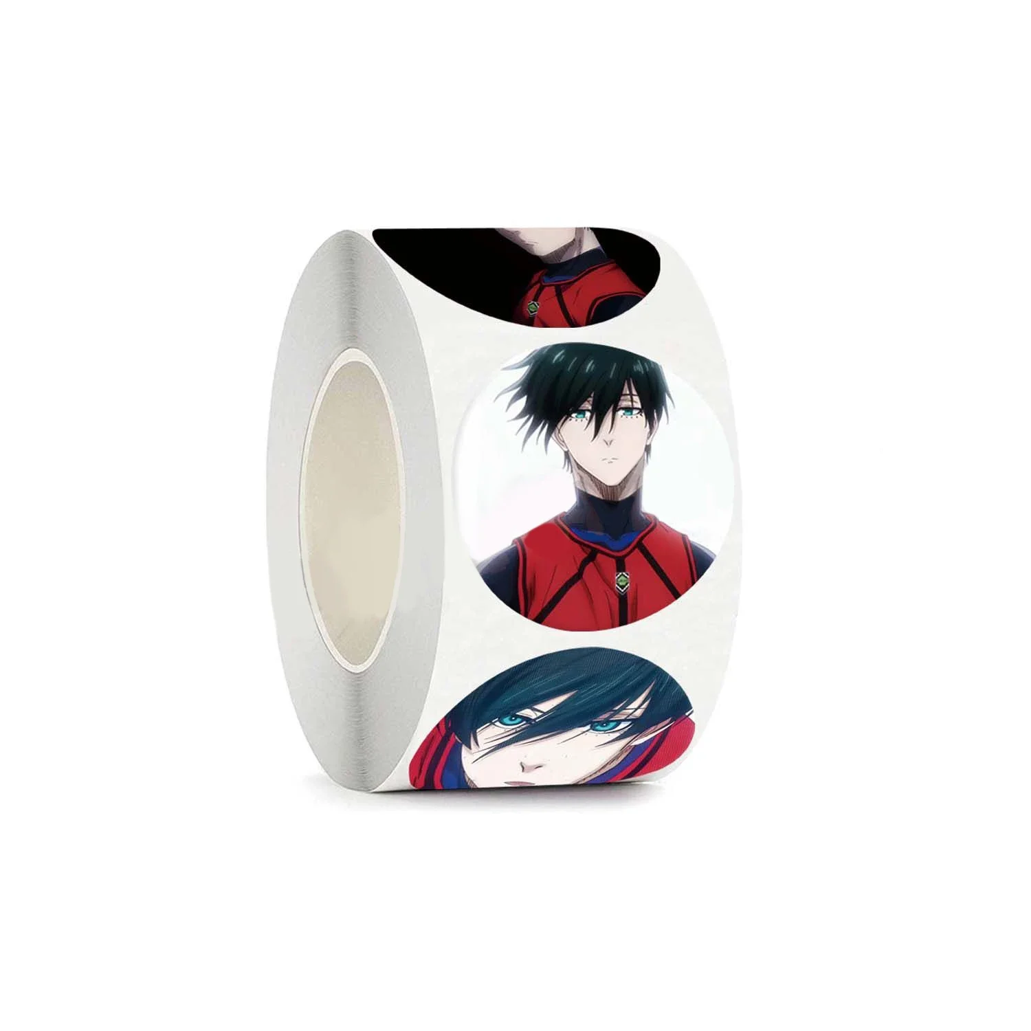 500PCS/Roll Shirushi Lin Popular Anime Two-dimensional Peripheral Roll Stickers Decorative Handbook Stickers Cool Sealing Tapes