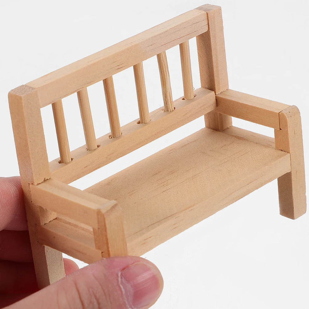 

Mini Table and Chairs Furniture for Dollhouse Living Room Décor Miniature Desktop