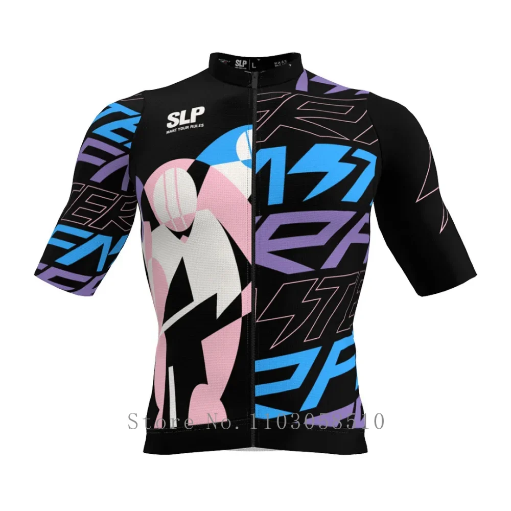 

Slopline Men's Pro Jersey Short Sleeve Cycling Clothing Male MTB Road Bike Team Race Breathable summer Bicycle clothing SPF 50+