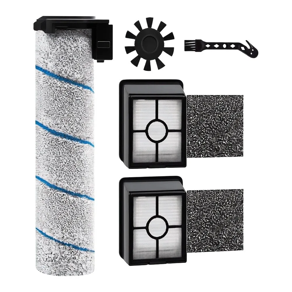 1set Side Brush Rollers Filter Kit For Rowent For X-Clean 2 / For X-Clean 4 / GZ503 Cordless Robot Vacuum Cleaners Accessories