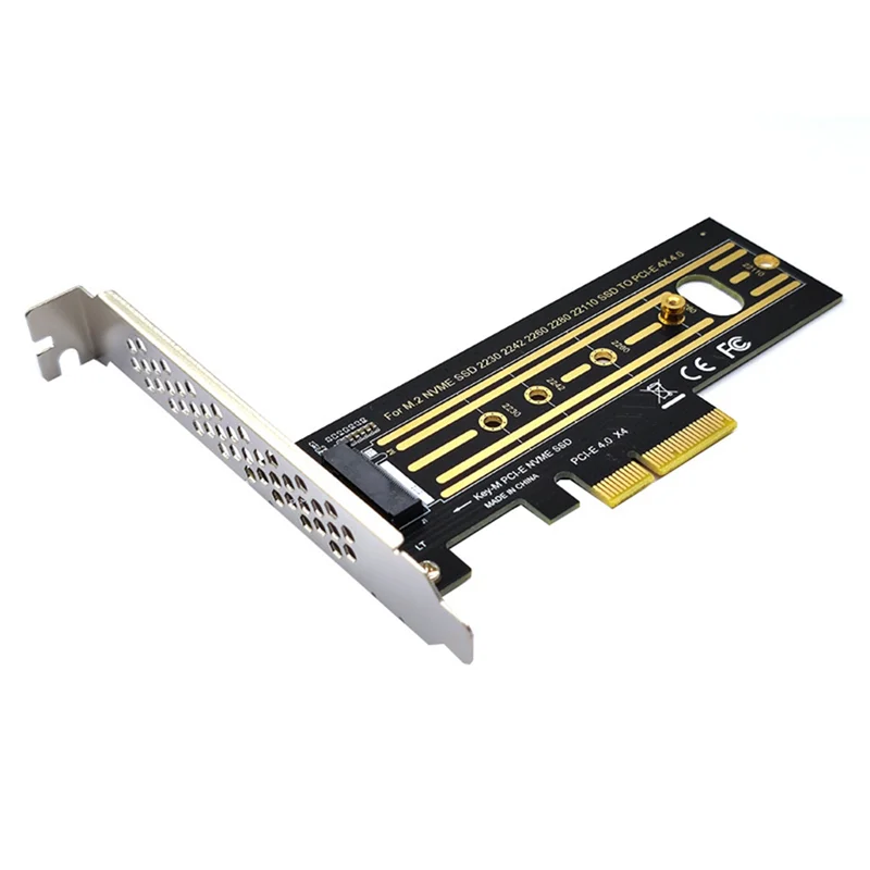 Tarjeta adaptadora M.2 NVMe SSD a PCI-E 4,0, PCI-E X4 4,0 GEN4 NVME KEY-M.2, compatible con tarjeta adaptadora 2230/2242/2260/2280/22110 SSD
