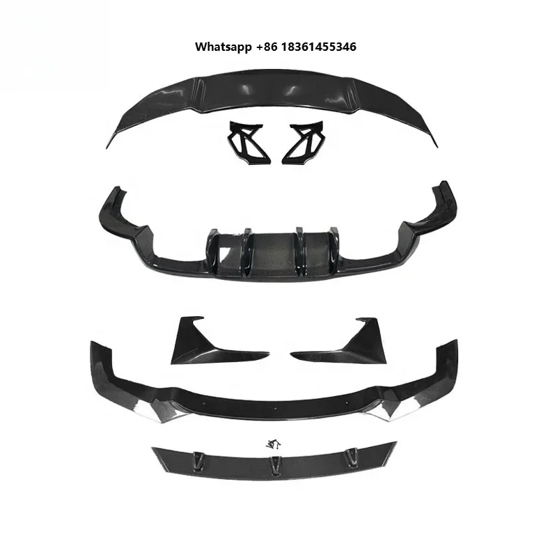 

For M2 M2C 2016-2020 Carbon Fiber Vorsteiner Style Body Kit Front Lip Rear Lip Spoiler