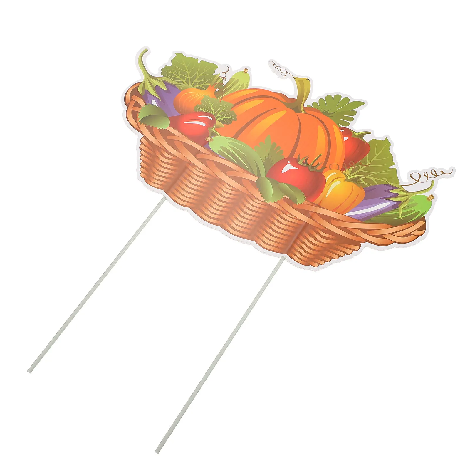 1Pcs Garden Insert Board Thanksgiving Outdoor Yard Sign Party Festival Lawn Stakes Decoration Autumn Lovely Yard Sign