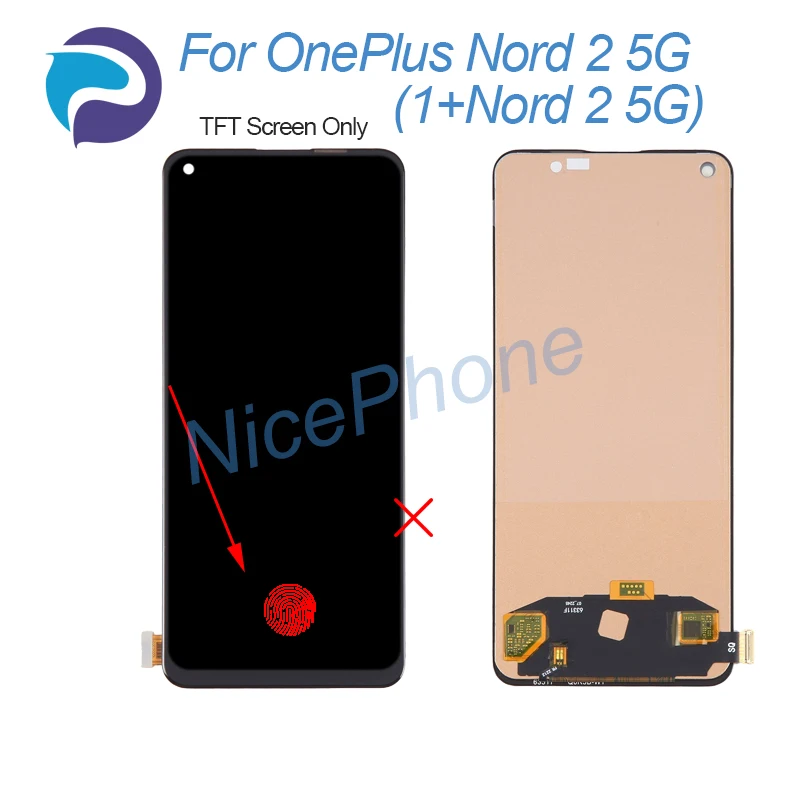 for ONEPLUS Nord 2 5G LCD Display Touch Screen Digitizer Assembly Replacement 6.43