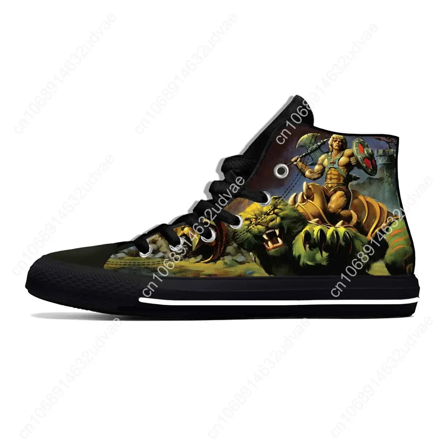 Zapatos de tela informales para hombre y mujer, zapatillas deportivas ligeras y transpirables con estampado 3D de los maestros del universo