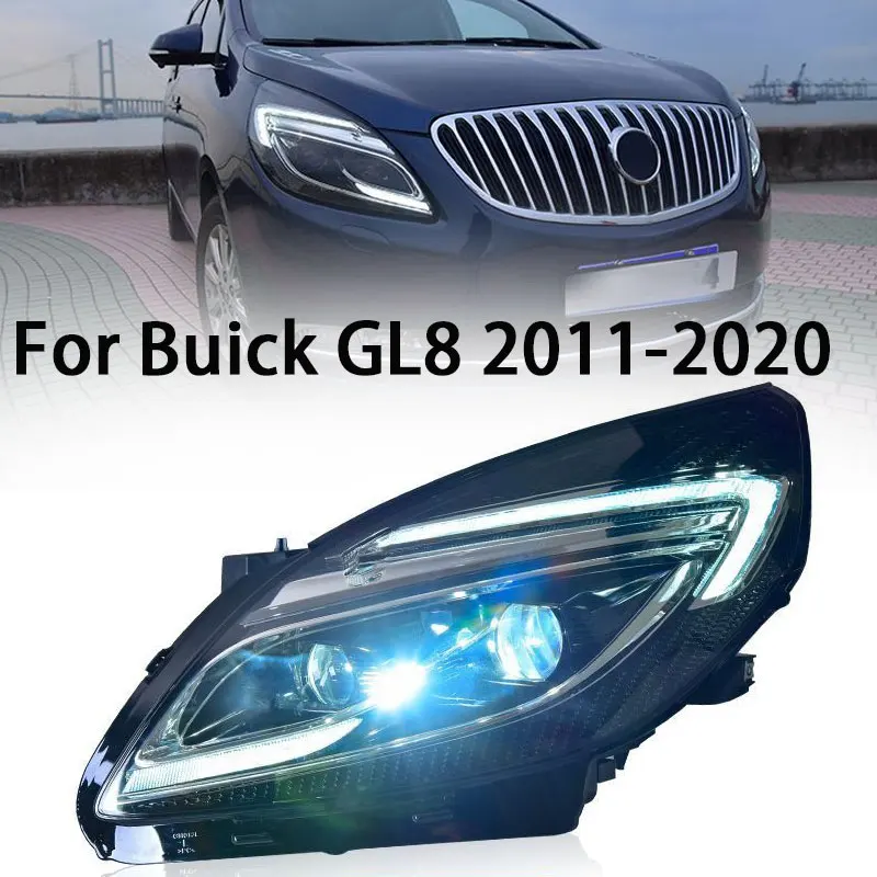 

Автомобильные аксессуары для фар Buick GL8 2011-2020 GL 8, фары DRL, динамический сигнал поворота, линза для фар дальнего света