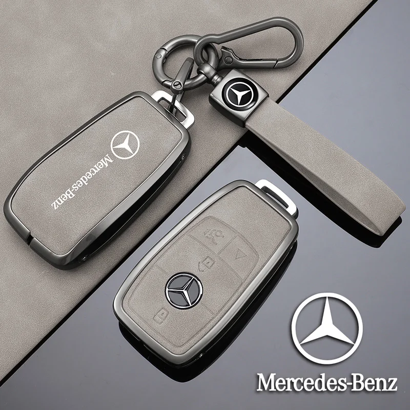 Zinklegering Auto Afstandsbediening Sleutel Case Accessoires Voor Mercedes Benz A C E S G Klasse GLC CLE CLA GLB GLS W177 W205 W213 W222 X167 AMG