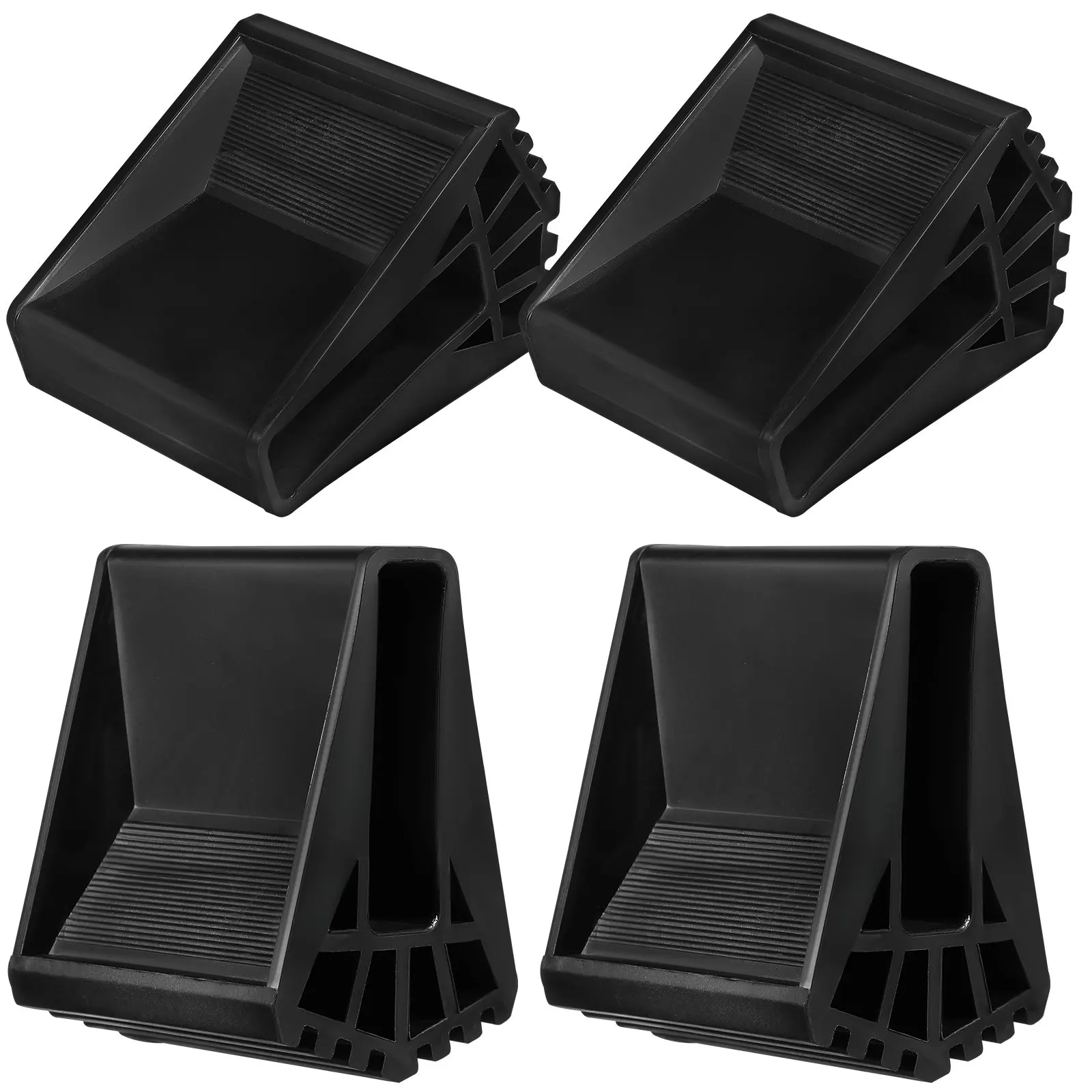 4Pcs Ladder Foot Covers Nonslip Stabilizer Pads Protective Cushion Ladder Feet Caps End Bumpers for Indoor Outdoor