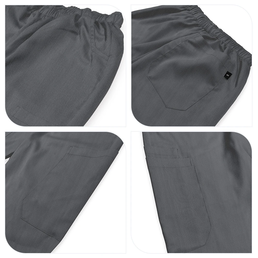 XXXL Unisex Werkkleding Zomer Ziekenhuis Verpleegkundige Verpleging Scrubs Set Stretch Klinische Werkkleding Dames Heren Chirurgische Uniformen Medische Slijtage