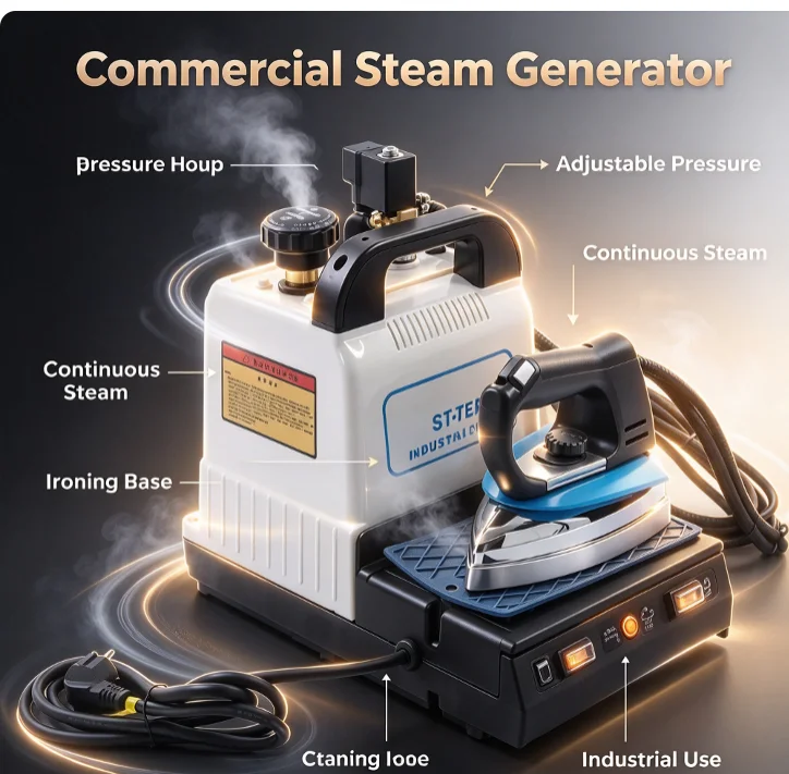 Portable Handheld Steam Iron With Boiler Electric Heating Garment Steamer Household Commercial Industrial Fabric Wrinkle Removal