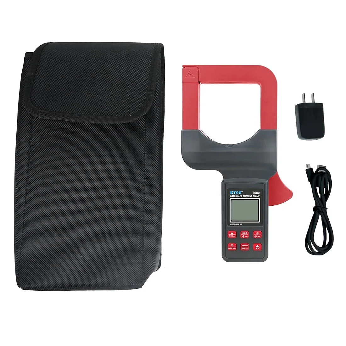 

2024 New ETCR6680 Digital High Accuracy Clamp Leaker AC Current Leakage Meter High Accuracy Lithium Battery Unique CT Technology