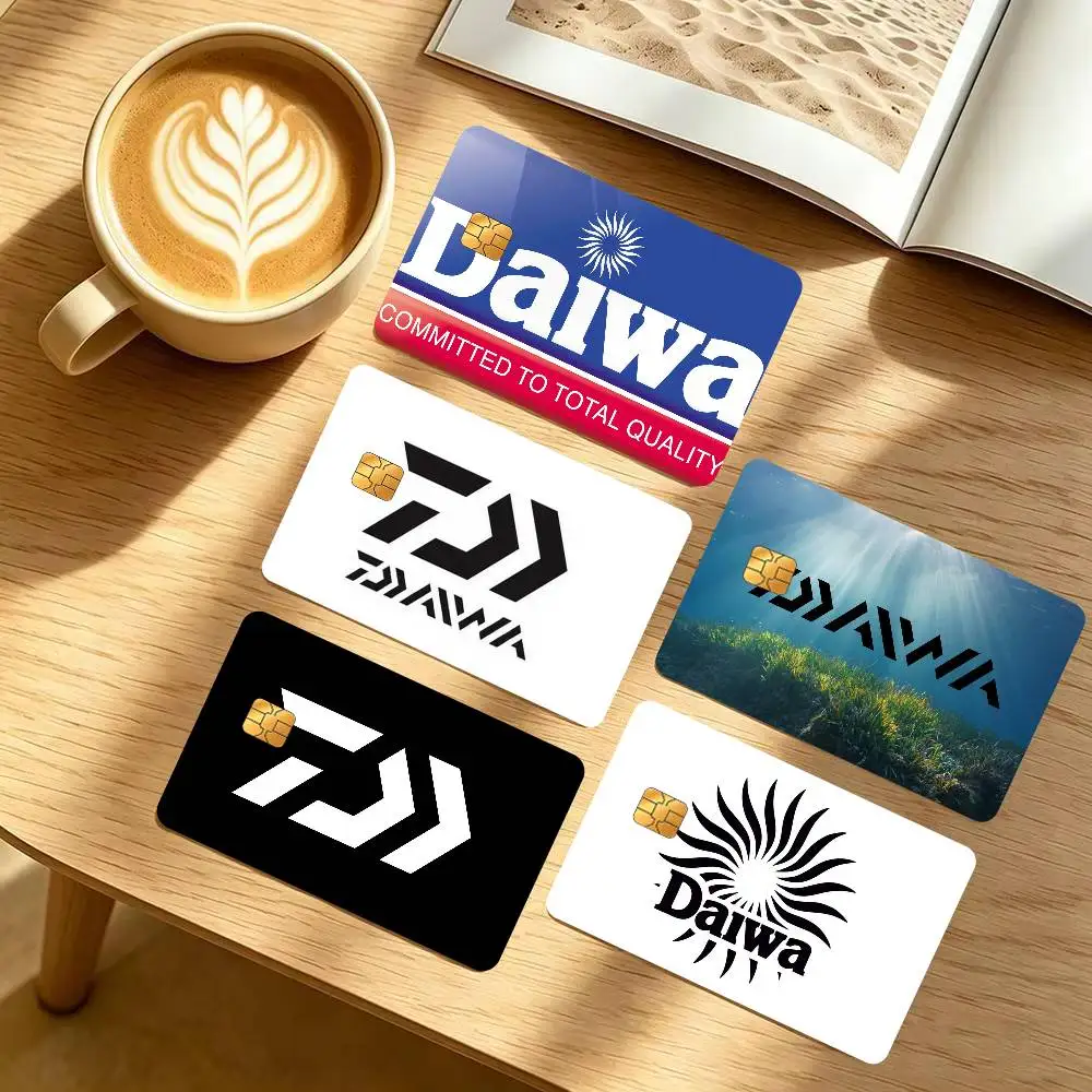 Fishing Tackle Brand 4pcs 1Set Credit Debit Card Sticker Party Sticker Decoration Waterproof Small Chip Card Skin Sticker D-aiwa