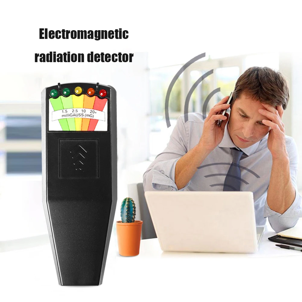 K2 LCD Digital Electromagnetic Field Radiation Tester Handheld 5 LED Gauss EMF Meter EMF Magnetic Field Detector