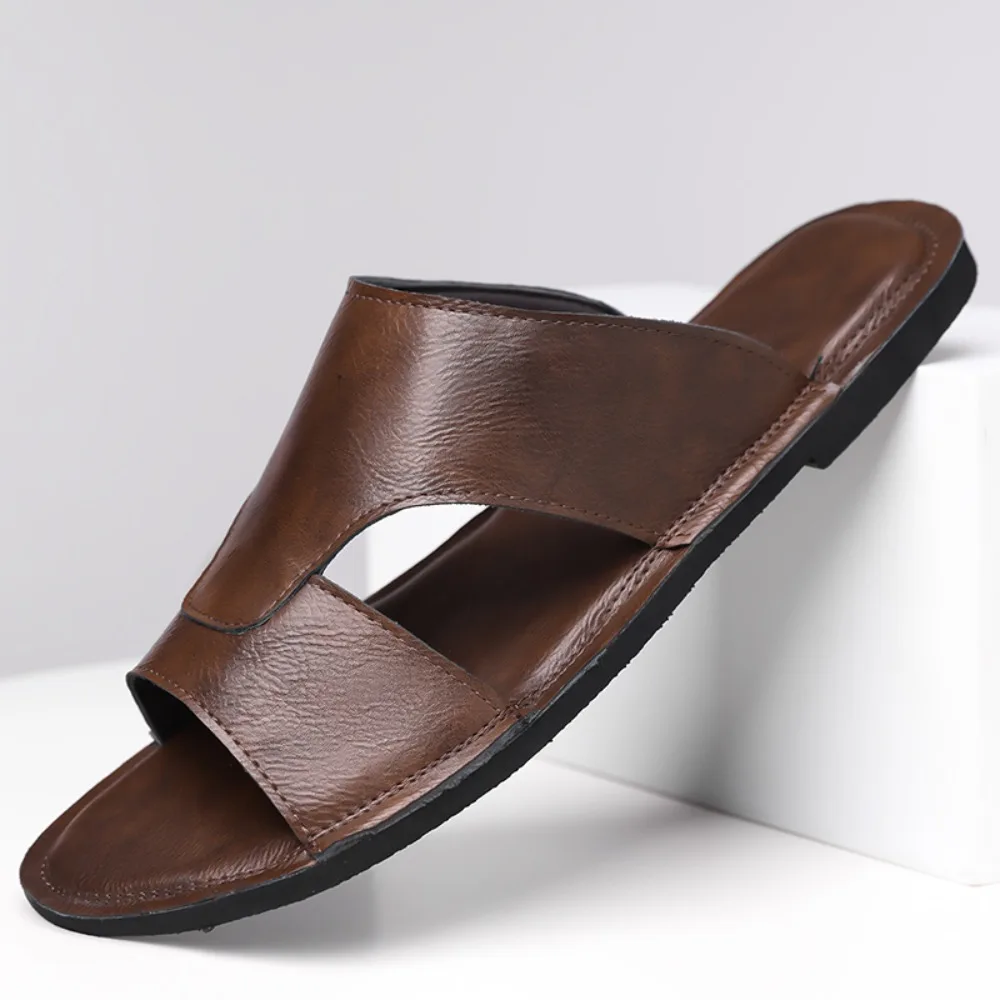 48 Code Men's Driving Fashion Slip-On Roman Sandals Breathable round Toe EVA Material Comfortable All-Season Cross-Border