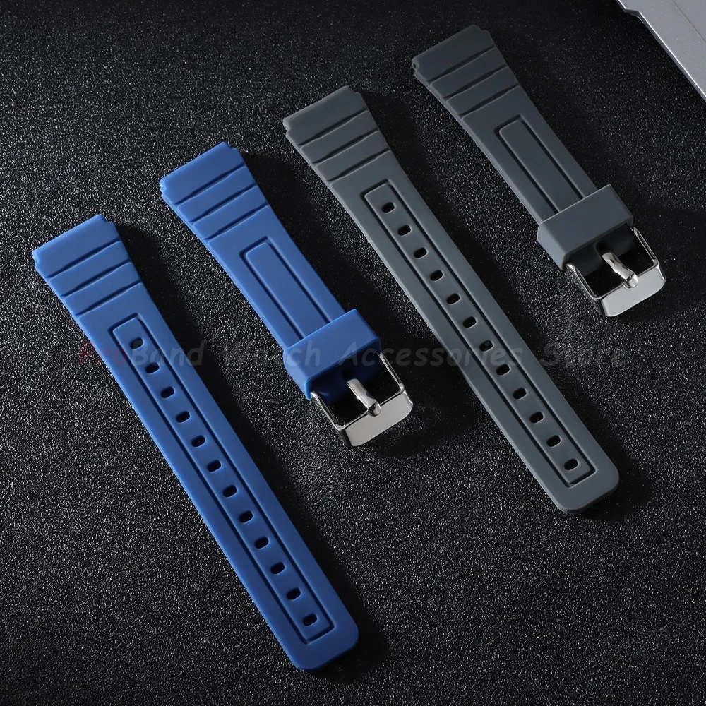 For Casio F91W F84 F105/108/A158/168 AE1200/1300 W800H SGW400 Watch Band 18mm Waterproof Rubber Silicone Straps Replace Bracelet view 3