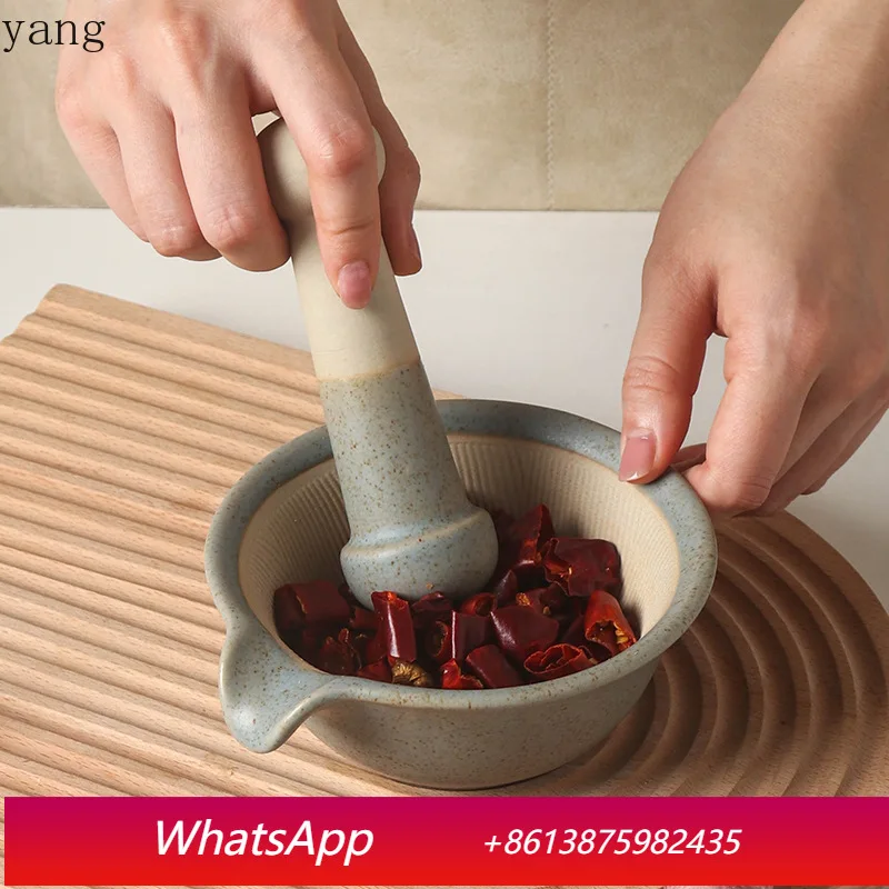 

LTT Japanese Ceramic Grinding Bowl Supplementary Food Grinder Household Manual Grinding Tableware