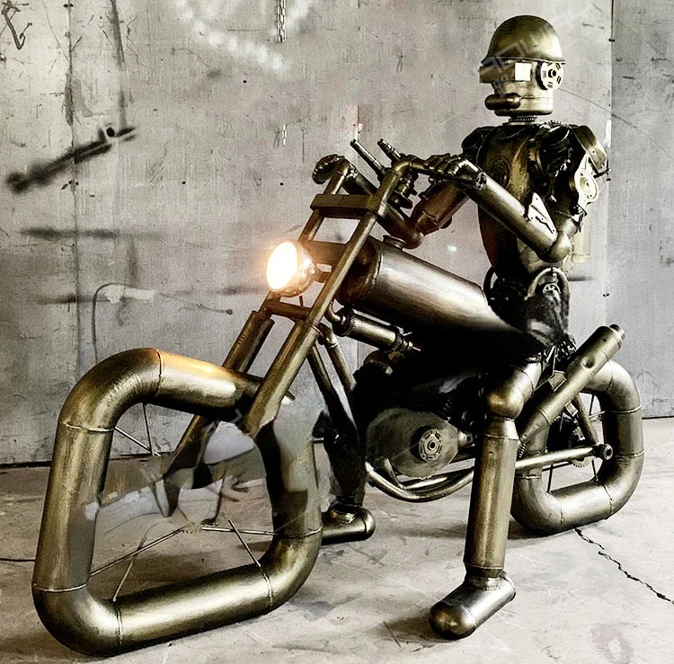 punk creativity Pull-back Motorcycle vintage decor Motorcycle Handmade Motorcycle Model