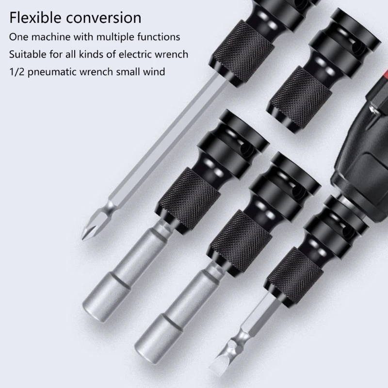 

Effective Hexagonal Bit Adapter Crafted from Practical Vanadiums Steel Perfect for Manual Tool Set Q0KF