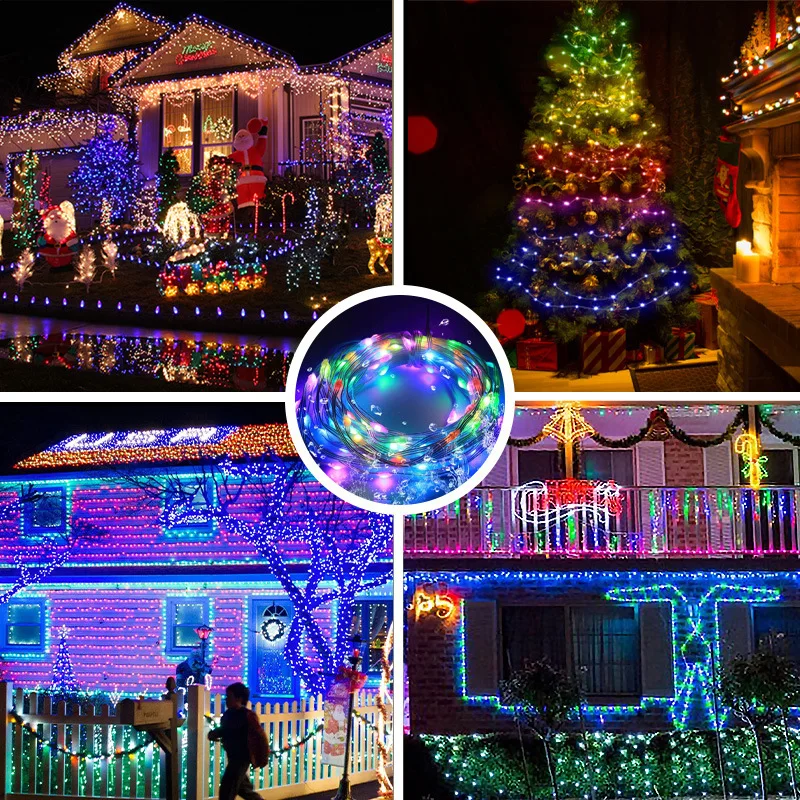 Dreamcolor RGBIC USB Sting Light Bluetooth APP DIY LED Fairy Lights Garland Decoration for Christmas Tree Wedding Birthday Party