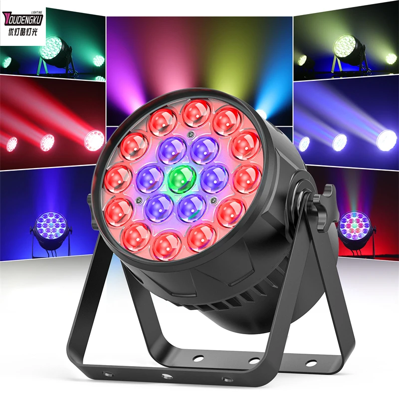 

6 pieces zoom LED Par Light 19x10w RGBW 4in1 LED Can Par 64 light
