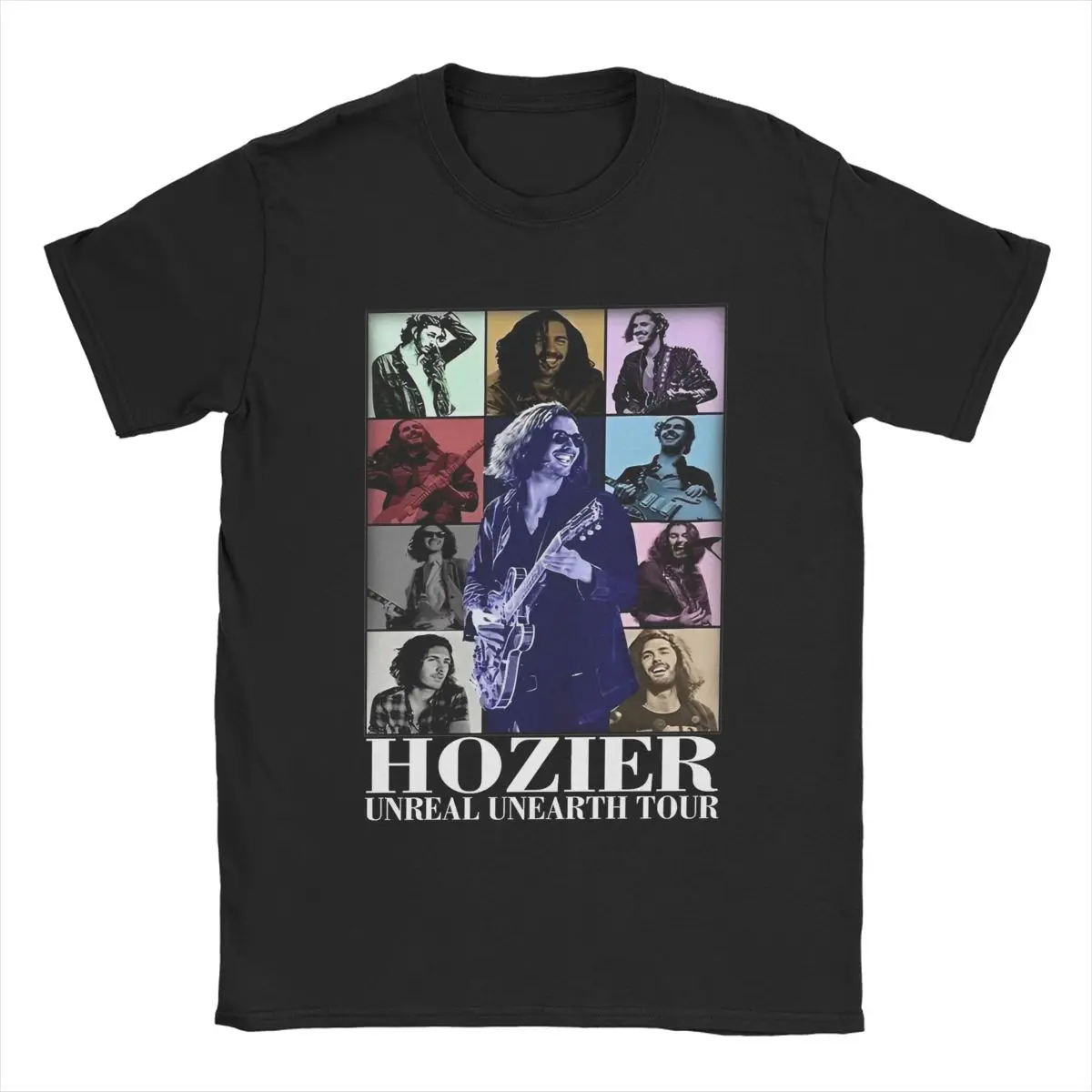 Hozier Unreal Unearth Tour 2024 T Shirt Men 100% Cotton Vintage T-Shirt Crew Neck Tees Short Sleeve Clothing Original