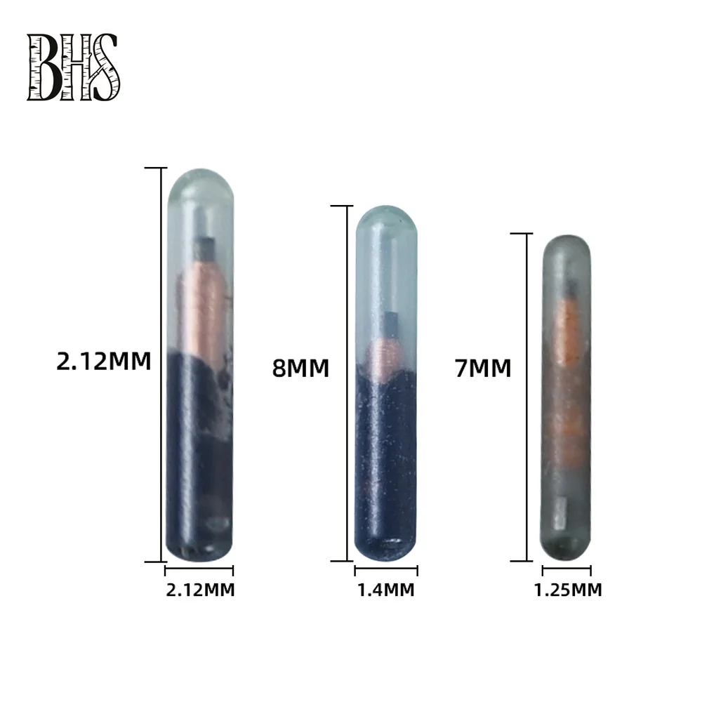 

EM4305 RFID-метка в стеклянной трубке, мини-тег 134,2 кГц для идентификации животных и отслеживания питомцев - прочный идентификационный брелок для животных
