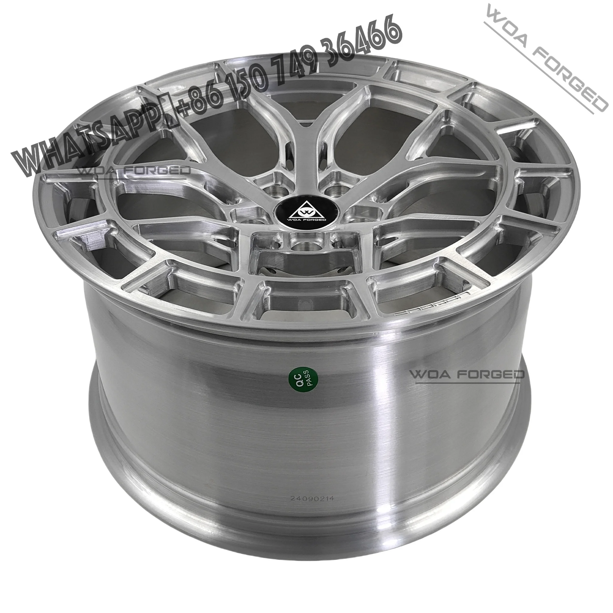 

High Quality Customized One Piece Forged Alloy Wheel 18 19 20 21 Inch 5 Holes Brushed Finish Available for Racing Car Mercedes