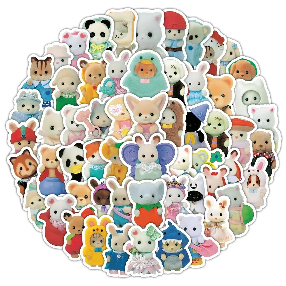 100/200pcs Kawaii Calico Critters Stickers