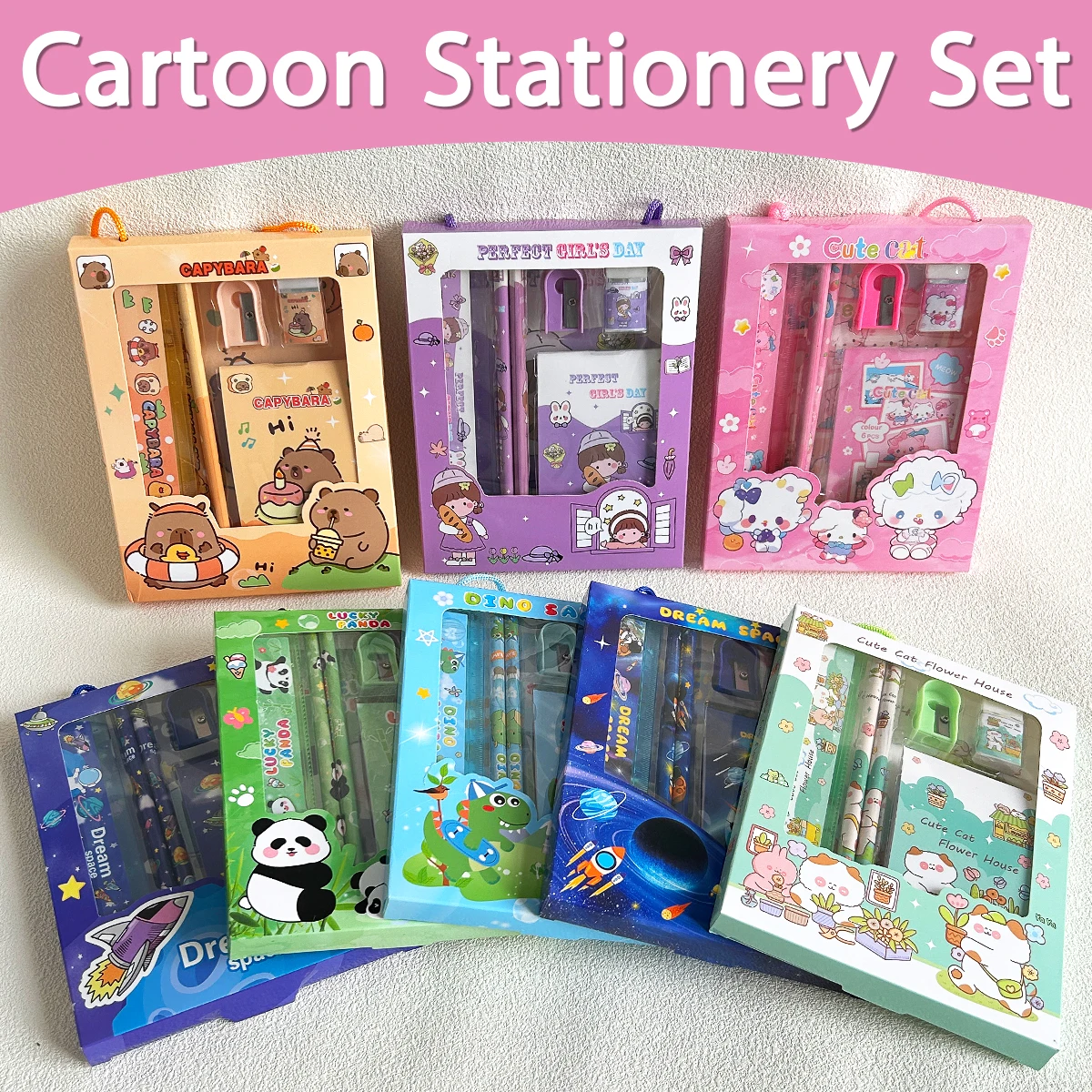 

Children's Surprise Practical Stationery Gift Set, Kindergarten Start Season Class Reward Small Gifts, Christmas Stationery Gift