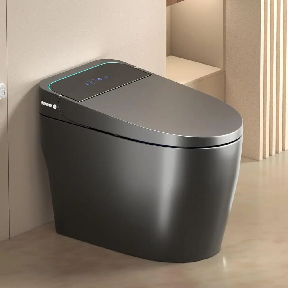 

Toilet,Smart Toilet with Bidet Built In,Ceic Toilet with Dryer and Warm Water, Intelligent Toilet Auto Open/Close Seat,Heated Se