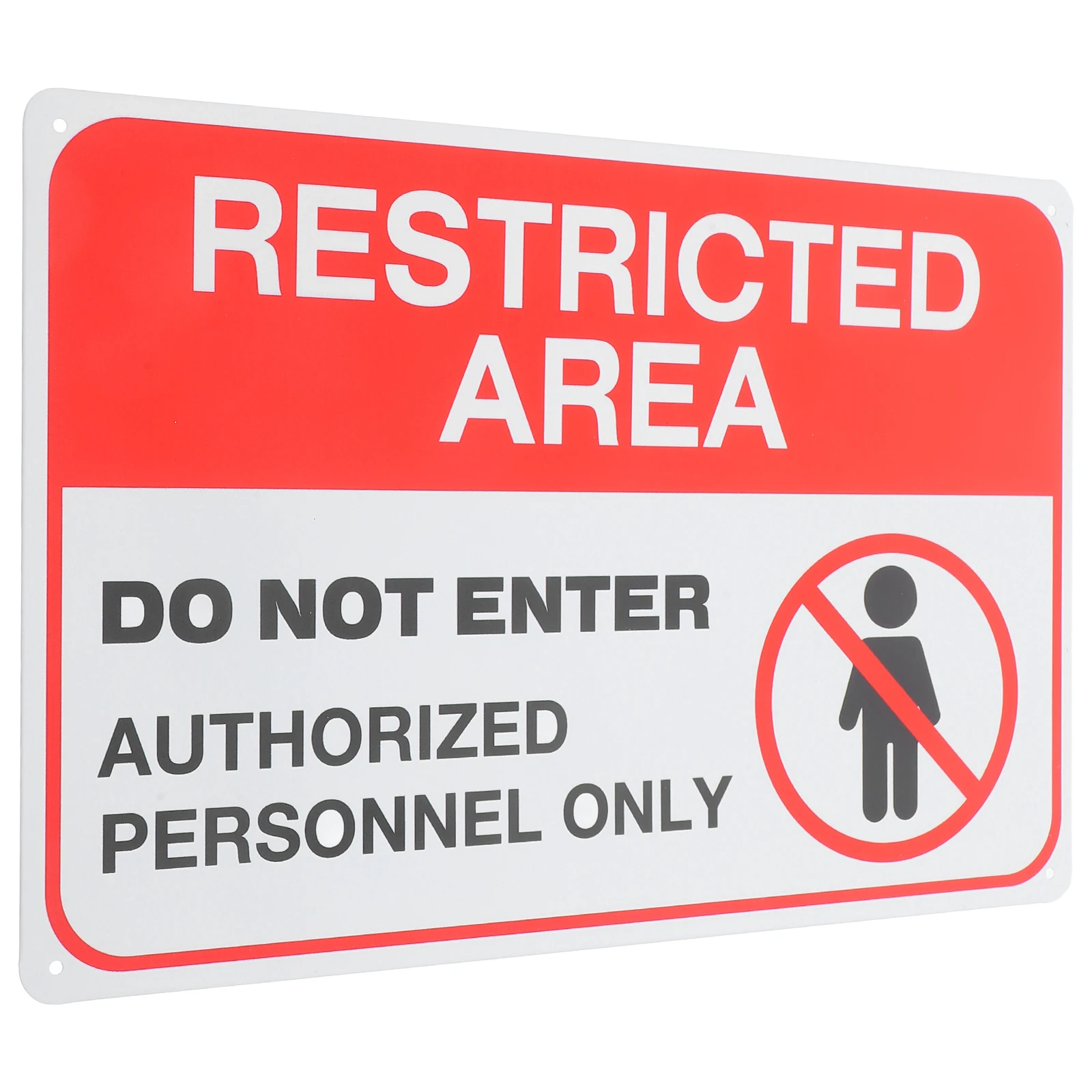 

Warning Sign No Entrance Safety Sturdy Material Vibrant Color Design Long Use Lightweight Easy Mounting Walls Fence Gates