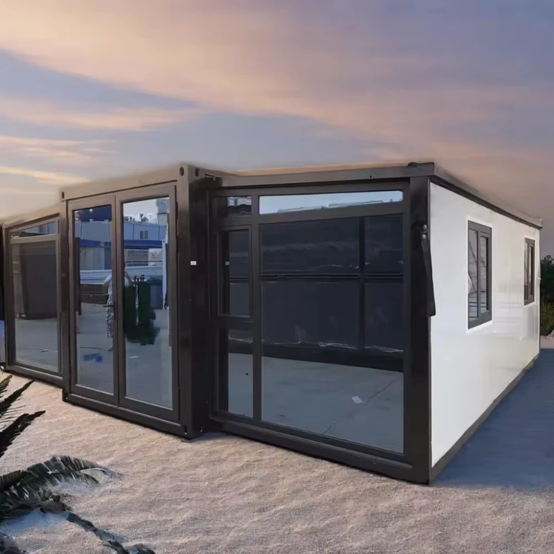 Casa Contenedor Prefabricada Modular Expandible 3 en 1 de Acero de Alta Calidad y Construcción Rápida