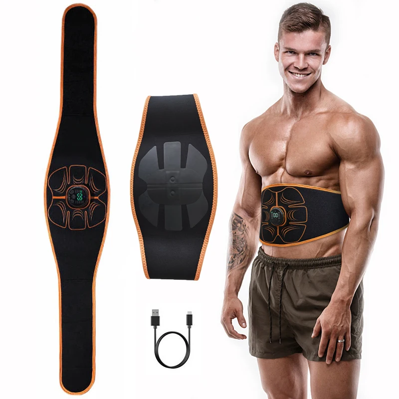 

EMS Muscle Stimulator Abdominal Toning Belt Electric Muscle Toner Body Building Fitness Training Gear Home Gym Workout Equiment