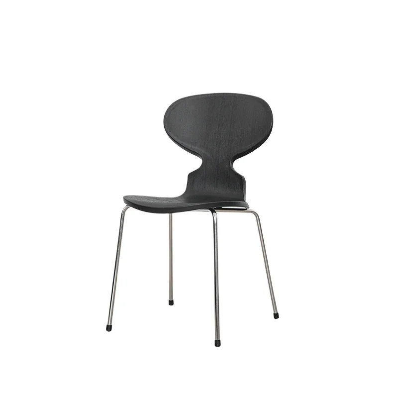 

Ant chair Nordic thickened plastic back chair designer home light luxury simple dining chair cafe negotiation