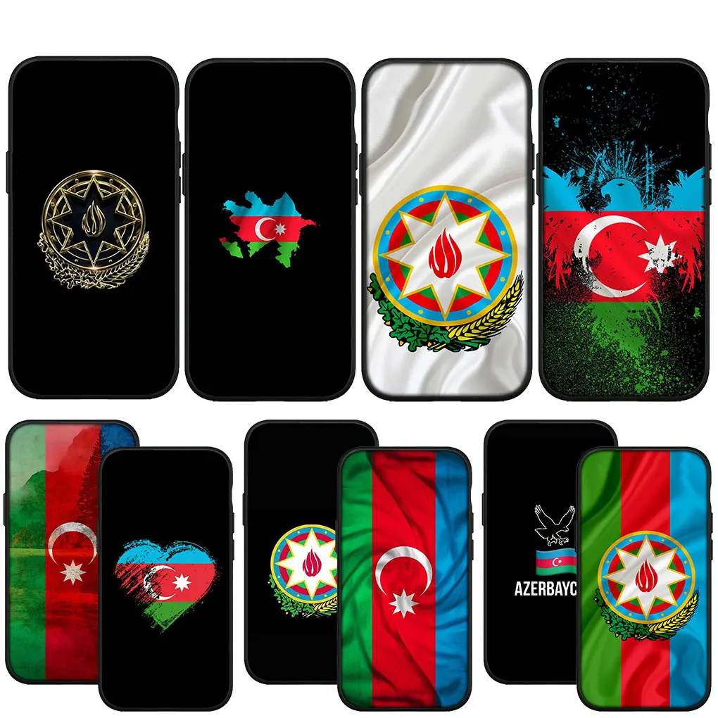 Чехол для телефона с флагом Азербайджана Buta, мягкий чехол для iPhone 14 13 12 Mini 11 Pro X XR XS Max 6 7 8 Plus + SE 8 +, чехол