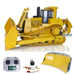 DXR2 D9T RC Hydraulic Bulldozer JDM 98 1/14 Upgrade Metal Dozer JDMODEL Blade Model Light Sound Set RC Outdoors Toys THZH1762