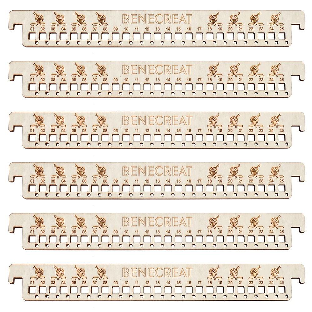 

1set 6pcs Wood Wall Mounted File Floss Organizer Display Rack Rectangle BurlyWood 33x4.1x0.55cm