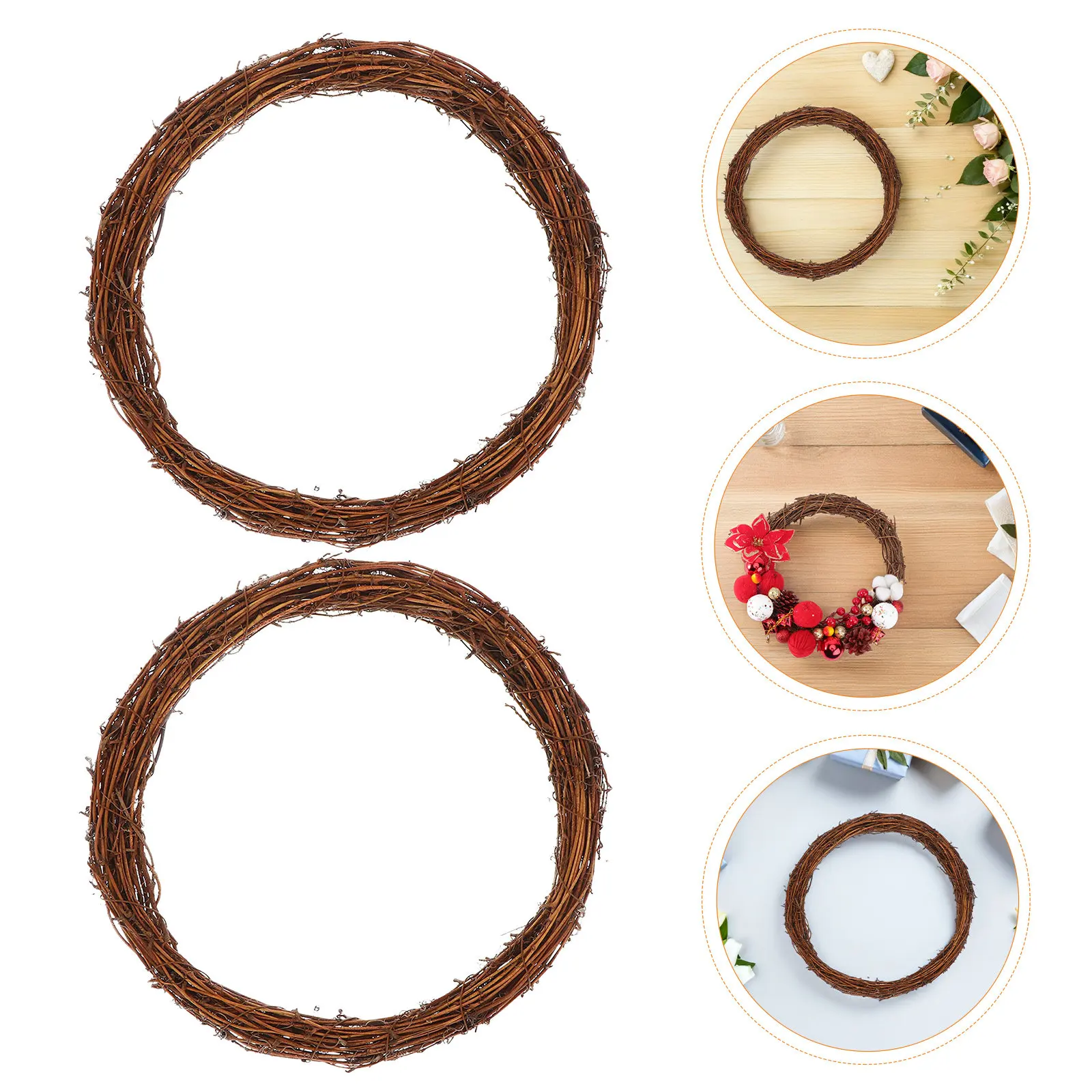 

Набор из 8 колец для венков из лозы, 30 см, натуральный ротанговый ободок для самостоятельного изготовления рождественских венков, основа для цветочных гирлянд, декор в стиле фермерского дома, бохо, для свадеб