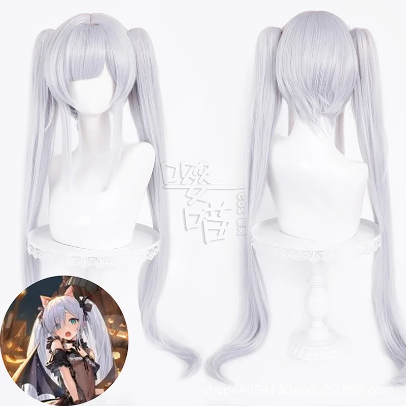 لعبة Azur Lane USS لافي بيروكات صناعية أزياء تنكرية أنيمي جانوس هالوين القط شعر مستعار شينانو شعر مستعار تأثيري KMS Agir لعب الأدوار