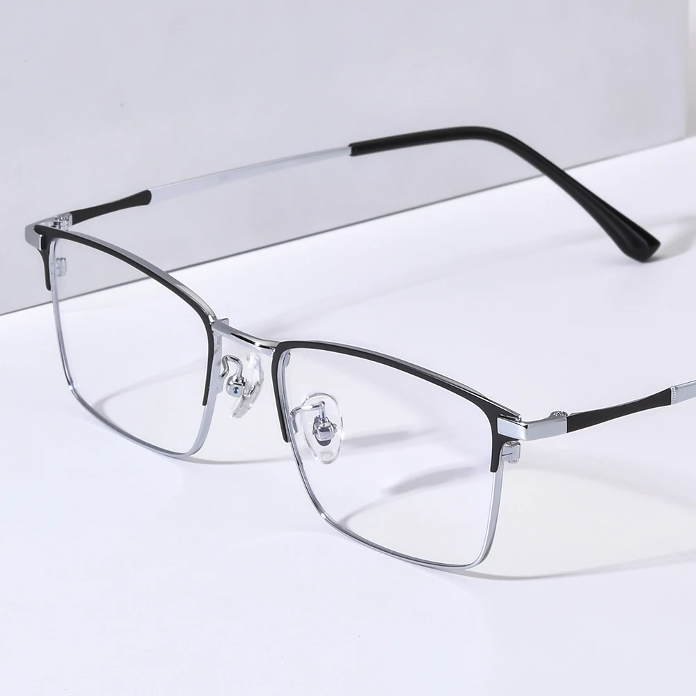 NIANZHEN إطار نظارات معدني للرجال مربع 2025 تصميم العلامة التجارية الجديدة نظارات النساء خفيفة الوزن نظارات ريترو 39208 #2