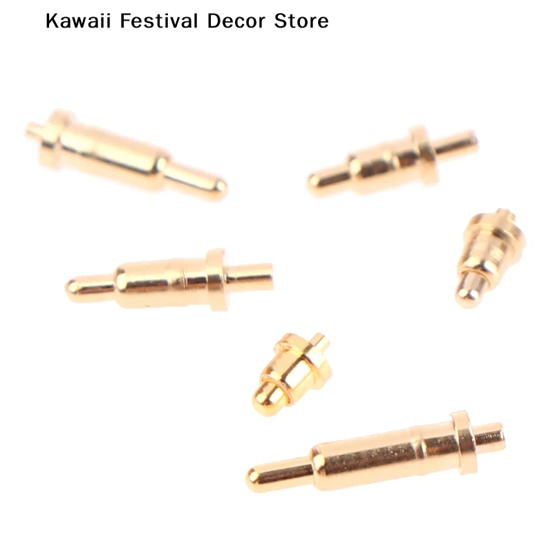 【K】10piece Pogo Pin Connector Pogopin Battery Spring Load Contact SMD Pin PCB 2 3 4 5 6 7 8 9 10 12 14 15 16mm Test Spring Probe