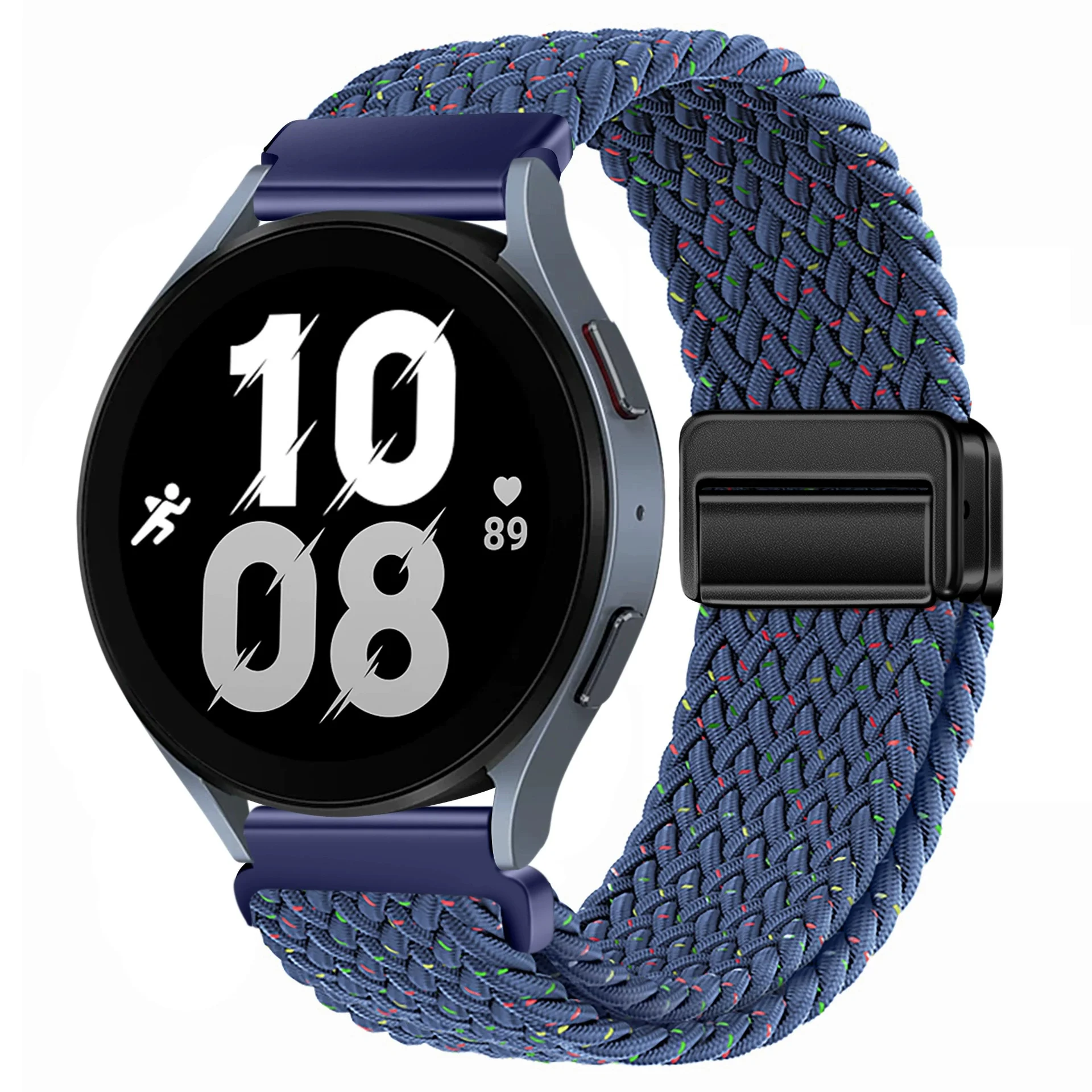 20mm 22mm Magnetarmband für Samsung Galaxy Watch 7/6/Classic/5/4/3 Geflochtenes Nylon-Schlaufenarmband für Huawei Watch 4/3/GT 5 4 Band