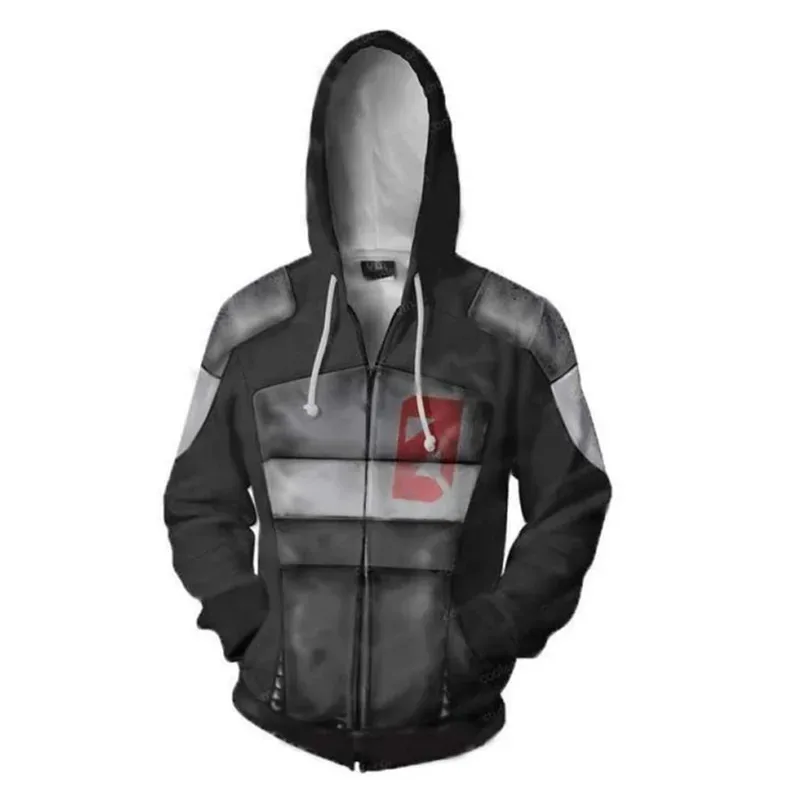 لعبة Borderlands هوديس ليليث البلوز رولاند تأثيري سترة صغيرة تينا ثلاثية الأبعاد الطباعة مقنعين الملابس سستة هودي معطف القمم aa