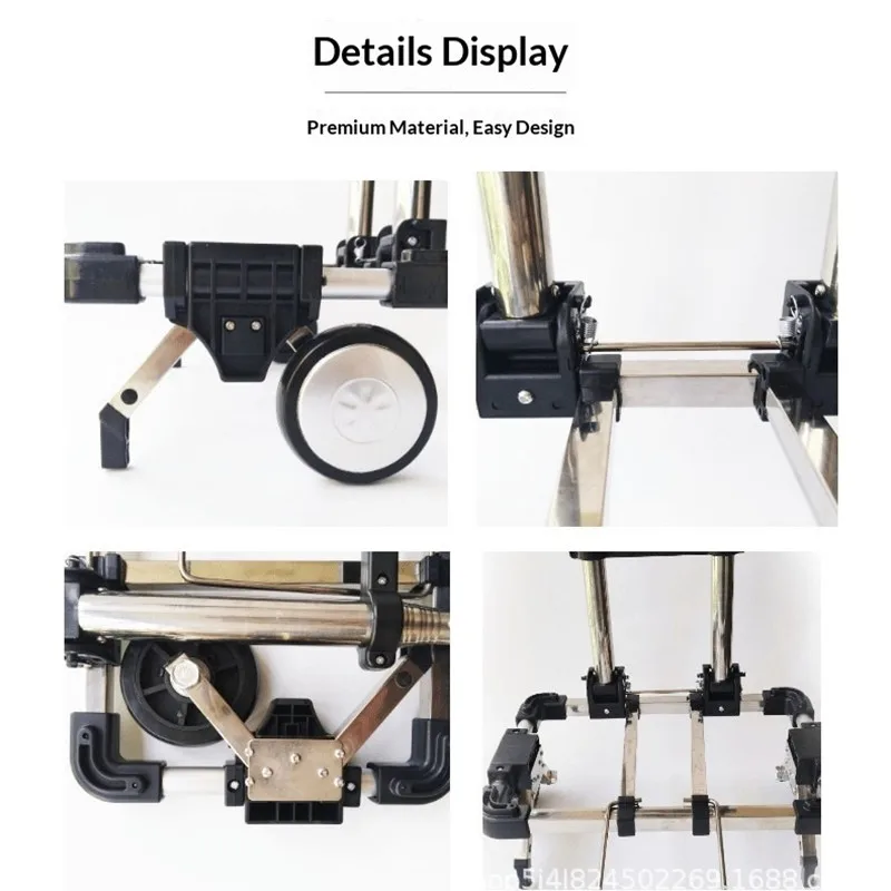 عربة صغيرة قابلة للطي، عربة صغيرة جدًا، يدًا لسحب العربة، التسوق المنزلي، التسوق، السفر، الأمتعة المُسحب يدويًا كاليفورنيا