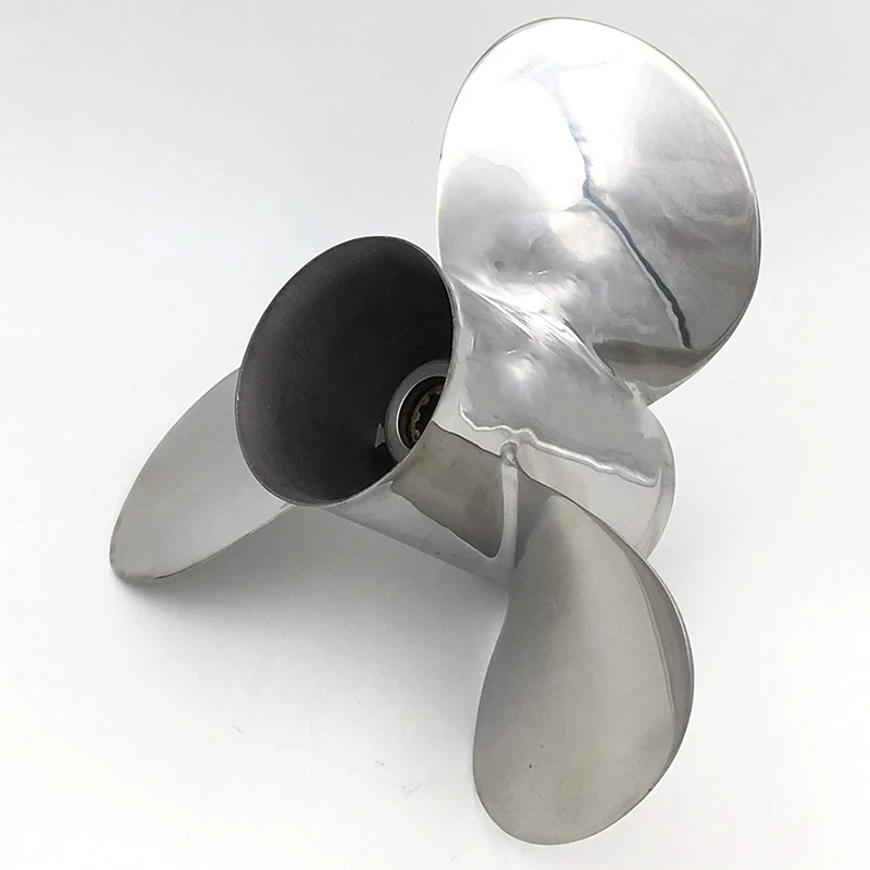 Stainless Steel Outboard Propeller 9 7/8X12 For YAMAHA 20-30HP