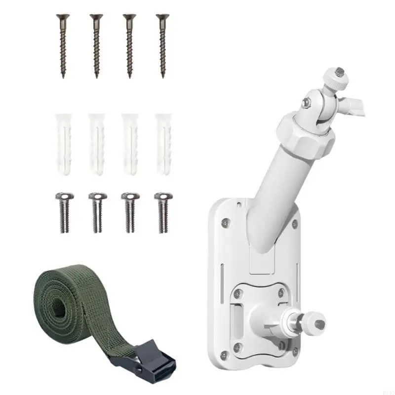 Adjustable Security Camera Wall Mount Holder with ABS Body for Indoor Monitoring and Ceiling or Wall Placement F19E