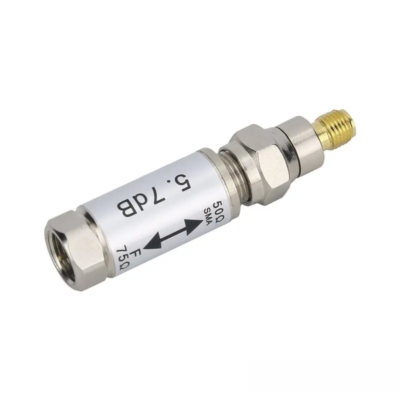 ~【A48T HOT】0-3Ghz SMA Female Impedance Converter 50-75 Ohm Impedance Converter SMA Female To F Male