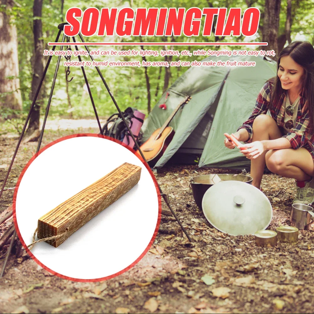 Outdoor Emergency Tools Fatwood Sticks Pinewood Flame Maker Fire Starter Wood Outdoor Camping Sports Fire Starter Kit Outdoor