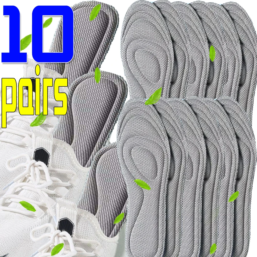 

10 Pairs Foot Acupressure Insole Soft Breathable Sports Cushion Inserts Sweat-absorbing Deodorant Orthopedic Men Women Shoe Sole